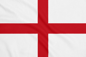 Fototapeta premium Flag of England. White red flag. National symbol of England. Textile flag