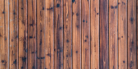 Fototapeta premium Vintage wood background. Wooden planks. Natural wall covering.