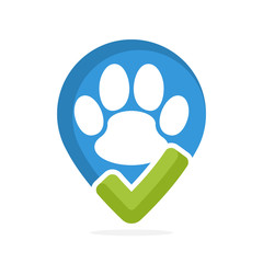 The concept of a precise tracker, tracks the position of the pet.