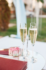 coctail wedding champagne