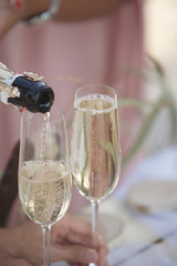 coctail wedding champagne