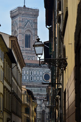 Sunny alley in Florence, Italy 2