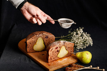 chocolate cake with nuts