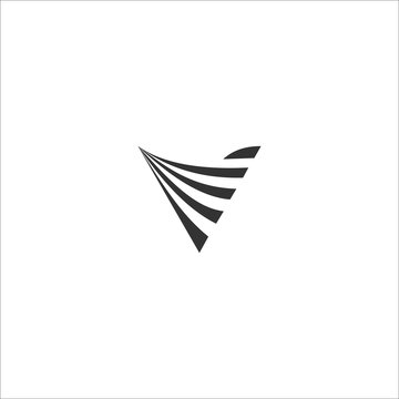 Initial letter v logo design template
