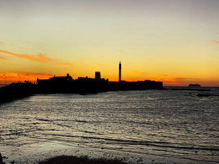 Sunset in C&aacute;diz, Spain