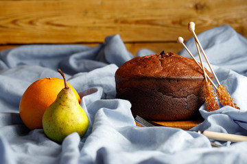 cake with chocolate