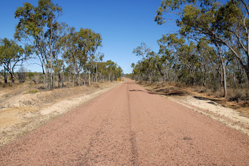 road in the outback, near Charters Towers, Queensland, Australia