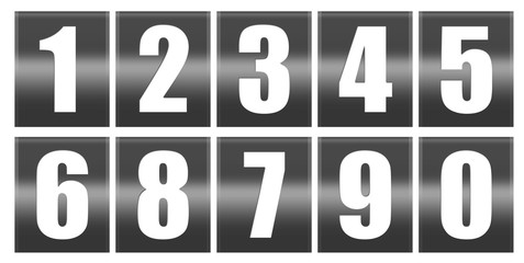 Digits set - Black