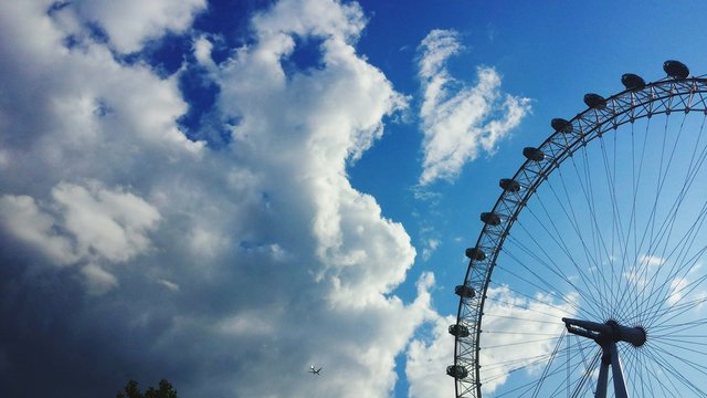 Low Angle View Of Millennium Wheel Against Sky