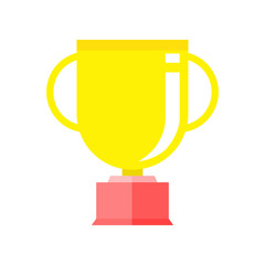 The best Gold trophy cup icon, illustration vector. Suitable for many purposes.