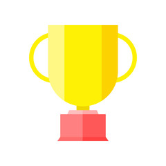 The best Gold trophy cup icon, illustration vector. Suitable for many purposes.