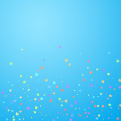 Festive confetti. Celebration stars. Colorful star