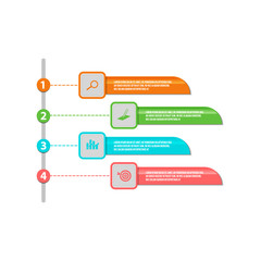 4 steps timeline infographic template