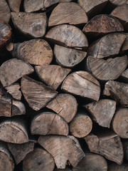 Fototapeta premium Stack of wood