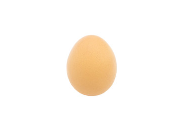 Chicken egg isolated on white background	