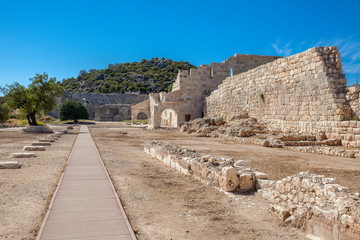 The assembly hall of the Lycian League, Bouleuterion in ancient city Patara, Antalya, Turkey.
