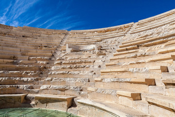 The assembly hall of the Lycian League, Bouleuterion in ancient city Patara, Antalya, Turkey.

