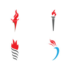 Set Torch  Logo Template vector symbol