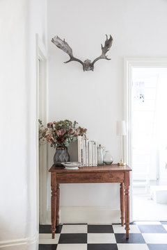 Hallway Table In Luxury Home