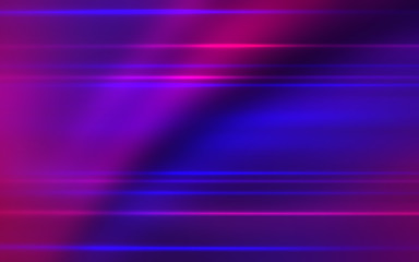 Abstract dark background with blue and pink neon glow. Neon light lines, waves.