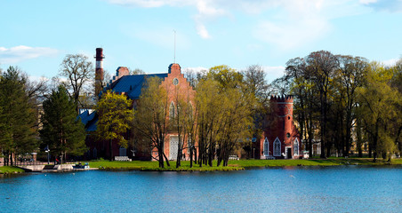 rainbow over the lake