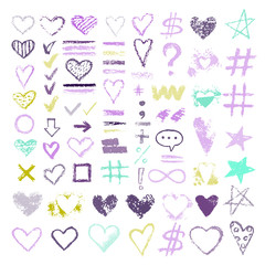 design chalk vector textures hand drawn textures