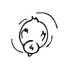 Cute doodle duck. vector pattern, print or clipart.