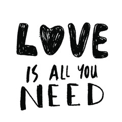 Love. Hand lettering illustration for your design