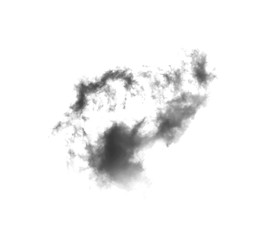 Black smoke on a white background