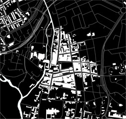 map of the city of Salisbury, Wiltshire, South West England, England, UK