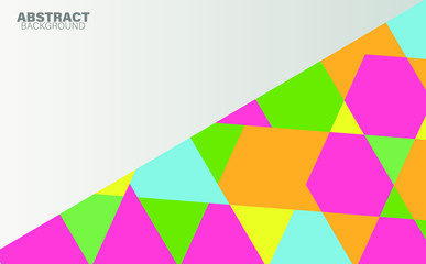 Abstract modern geometric background vector design