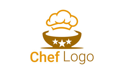 chef and food logo design vector template