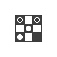 Fototapeta na wymiar Checkers Board Game line icon. linear style sign for mobile concept and web design. Checkerboard with checkers outline vector icon. Symbol, logo illustration. Vector graphics