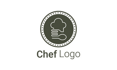 chef and food logo design vector template