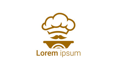 food and chef logo design