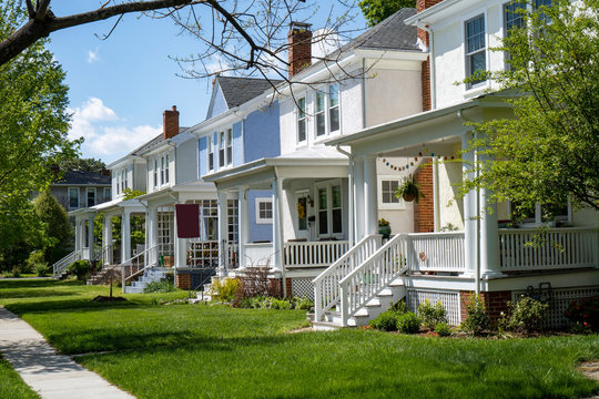 Older established residential neighborhood of homes.
