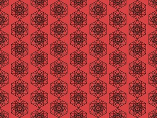 Seamless bright spring pattern with  triangle and   network.