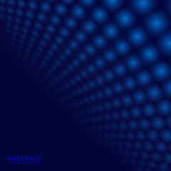 Abstract dark blue subtle lattice square pattern perspective background and texture with space for your text. Technology style.