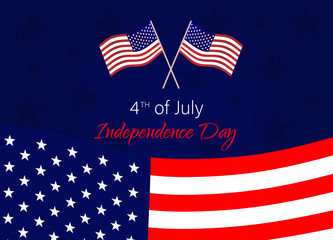 4th of July independence day vector background