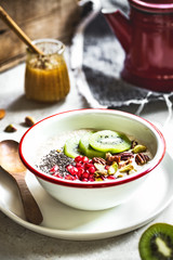 Overnight Oat with fruits and nuts