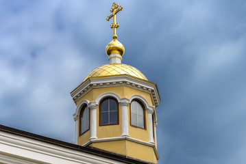 Fototapeta na wymiar Crosses on the Church domes