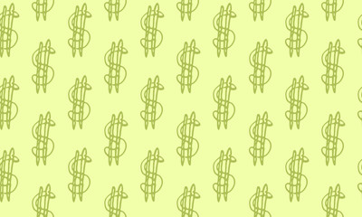 dollar pattern on a colored background. pattern illustration