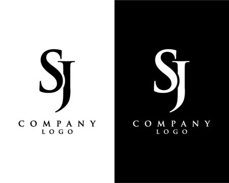 letter SJ, JS abstract Company logo design. vector logo for company identity