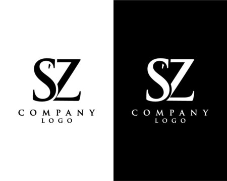 letter SZ, ZS abstract Company logo design. vector logo for company identity