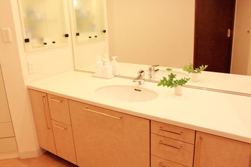 マンションの洗面所