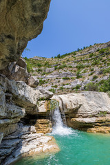 Gorges de la Méouge, parc naturel régional des Baronnies provençales, Hautes-Alpes, France