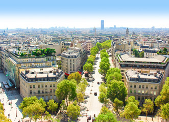 Paris skyline from the Arc de Triomphe
