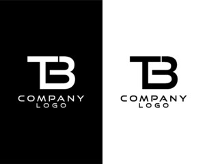 TB, BT letter, initial company logo vector