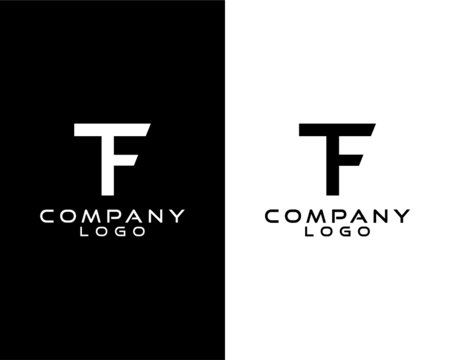 TF, FT letter, initial company logo vector