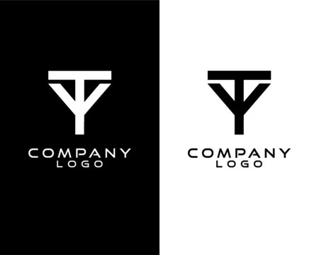 TY, YT letter, initial company logo vector